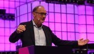 English scientist Tim Berners-Lee from the Web Foundation addresses the opening ceremony of the 2018 edition of the annual Web Summit technology conference in Lisbon on November 5, 2018.  AFP / FRANCISCO LEONG