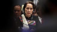 Myanmar's State Counsellor Aung San Suu Kyi attends the ASEAN Plus Three (APT) Summit in Singapore, November 15, 2018. REUTERS/Athit Perawongmetha