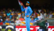 Indian captain Virat Kohli reacts during the T20 international cricket match between Australia and India in Brisbane on November 21, 2018. AFP / AFP / Patrick Hamilton 