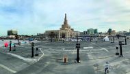 A view of the 3D Sonic Installation (105+dB) at Al Ahmed Square, Souq Waqif which is part of fifth Qatar-British Festival. 