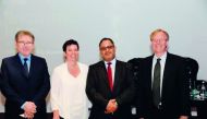 FROM LEFT: Ahmed Abu-Sharkh, Country Senior Partner, KPMG in Qatar; Barbara Henzen, Head of Tax and Corporate Services, KPMG in Qatar; Salah Gueydi, Tax Director, QFC; and David Snowden, Tax Director, KPMG in Qatar.