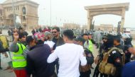 People wearing yellow vests stage a protest against lack of public service and unemployment in Basra, Iraq on December 5, 2018. (Haider el-Esadi/Anadolu Agency)
