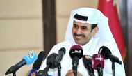 File photo of Minister of State for Energy Affairs H E  Saad Sherida Al Kaabi, addressing the media at a briefing held at the Qatar Petroleum headquarters in Doha. Pic: Salim Matramkot/The Peninsula