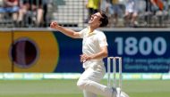 Australia's Pat Cummins celebrates after bowling and catching out India's Jasprit Bumrah to win the match on day five of the second test between Australia and India at Perth Stadium in Perth, Australia, December 18, 2018. AAP/Richard Wainwright/via Reuter