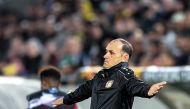 FILE PHOTO: Leverkusen's German head coach Heiko Herrlich. AFP / Dimitar DILKOFF