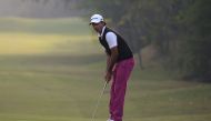 (FILES) In this file photo taken on December 4, 2016 Indian golfer Jyoti Randhawa looks on at the Panasonic Open India at the Delhi Golf Club in New Delhi. AFP / SAJJAD HUSSAIN