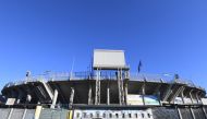 General view outside San Siro stadium. REUTERS/Alberto Lingria
