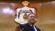 U.S. Secretary of State Mike Pompeo gestures during a news conference with Jordanian Foreign Minister Ayman Safadi at the start of a Middle East tour in Amman, Jordan, January 8, 2019. Andrew Caballero-Reynolds/Pool via REUTERS