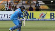 India's Ambati Rayudu plays a shot during a One Day International. REUTERS/Philimon Bulawayo/File Photo