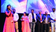 Navya Nair performing at ‘Karshikolsavam’ show.