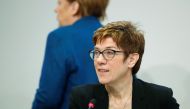 CDU party leader Annegret Kramp-Karrenbauer attends a strategy meeting of Germany's governing Christian Democratic Union (CDU) party in Potsdam, Germany, January 14, 2019. REUTERS/Axel Schmidt