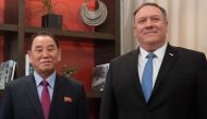 US Secretary of State Mike Pompeo welcomes North Korean Vice-Chairman Kim Yong Chol prior to a meeting in Washington, DC, January 18, 2019. AFP / Saul Loeb 