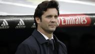 Head coach of Real Madrid Santiago Solari looks on during La Liga soccer match between Real Madrid and Sevilla at Santiago Bernabeu Stadium in Madrid, Span on January 19, 2019. Burak Akbulut - Anadolu 