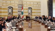 Lebanese President Michel Aoun heads the first meeting of the new Saad al-Hariri cabinet at the presidential palace in Baabda, Lebanon, February 2, 2019. Reuters/Mohamed Azakir