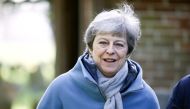 Britain's Prime Minister Theresa May leaves church, near High Wycombe, Britain March 24, 2019. REUTERS/Henry Nicholls