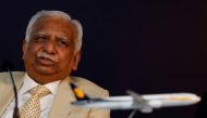 FILE PHOTO: Naresh Goyal, Chairman of Jet Airways speaks during a news conference in Mumbai, India, November 29, 2017. REUTERS/Danish Siddiqui/File Photo