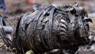 File photo of airplane engine parts are seen at the scene of the Ethiopian Airlines Flight ET 302 plane crash, near the town of Bishoftu, southeast of Addis Ababa, Ethiopia March 11, 2019. REUTERS/Tiksa Negeri/File Photo