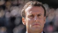 French President Emmanuel Macron . Ludovic Marin/Pool via REUTERS