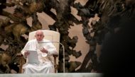 Pope Francis holds an audience for the professors and students of the San Carlo Institute in Milan at the Paul VI Hall at the Vatican April 6, 2019.