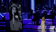 In this file photo taken on August 27, 2015 Celine Dion performs at The Colosseum at Caesars Palace as she resumes her residency in Las Vegas, Nevada. AFP / Getty Images North America / Ethan Miller 