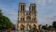 Notre Dame cathedral on April 18, 2019, three days after a fire engulfed the 850-year-old gothic masterpiece. AFP /pool/ Michel Euler 