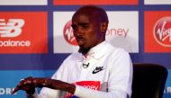 Great Britain's Mo Farah during the press conference Action Images via Reuters/Matthew Childs