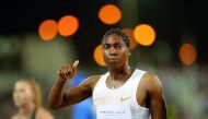 This May 4, 2018 file photo shows South Africa’s Caster Semenya celebrates after winning the women’s 1,500m at Doha Diamond League at Qatar Sports Club. Reuters/Ibraheem Al Omari