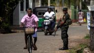 A soldier stands guard outside St. Sebastian Church, days after a string of suicide bomb attacks across the island on Easter Sunday, in Negombo, Sri Lanka, May 1, 2019. REUTERS/Danish Siddiqui