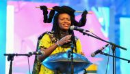 Nigerian opera singer and performance artist Helen Epega, performs during the world's first opera in Pidgin, popularly called 