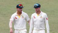 Australia's David Warner and Steve Smith leave the pitch after beating South Africa. REUTERS/Rogan Ward/File Photo
