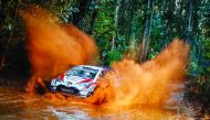 GAZOO Racing (GR) World Rally Team’s Ott Tänak in action in his Toyota Yaris WRC during the inaugural Rally Chile, the sixth round of the 2019 FIA’s World Rally Championship (WRC), in Talcahuano.