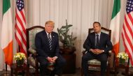 US President Donald Trump meets with Ireland's Prime Minister (Taoiseach) Leo Varadkar at Shannon Airport in Shannon, Ireland, June 5, 2019. Liam McBurney/Pool via Reuters
