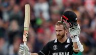 New Zealand's Kane Williamson celebrates a century (Action Images via Reuters/Andrew Boyers)