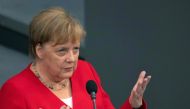 German Chancellor Angela Merkel answers parliamentarians’ questions at the Bundestag in Berlin on June 26, 2019.  AFP / Ralf Hirschberger