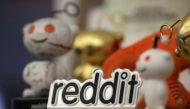 File photo: Reddit mascots displayed at the company's headquarters 