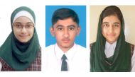FROM LEFT: Lujin Adel Abbdullah Al Mesri (1046), Samama Farooq (1035) and Maryam Shoaib (1030).