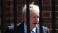 Britain's Prime Minister Boris Johnson is seen at the back of Downing Street in London, Britain, August 21, 2019. REUTERS/Hannah McKay