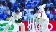 England's captain Joe Root (R) plays a shot as Australia's captain Tim Paine (L) keeps wicket during play on the third day of the third Ashes cricket Test match between England and Australia at Headingley in Leeds, northern England, on August 24, 2019. AF