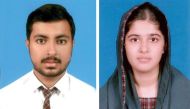 The students who bagged first rank in various streams, FROM LEFT: Said Ali (484 marks-Commerce group); Eiman Amir Latif (457-pre-medical group).
