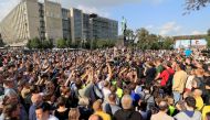 People attend a rally to demand authorities allow opposition candidates to run in the upcoming local election and release protesters, who were detained during recent demonstrations, in Moscow, Russia August 31, 2019. REUTERS/Tatyana Makeyeva

