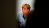 Angela Merkel reacts during a news conference at the CDU party headquarters a day after the general election in Berlin, September 25, 2017. Reuters/Fabrizio Bensch
