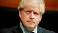 FILE PHOTO: Britain's Prime Minister Boris Johnson reacts during the Convention of the North at the Magna Centre in Rotherham, Britain September 13, 2019. Christopher Furlong/Pool via REUTERS/File Photo