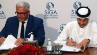 QSL’s CEO Hani Taleb Ballan and SIGA’s CEO Emmanuel Medeiros signing the agreement.
