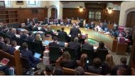 A general view of UK Supreme Court hearing in London, Britain September 17, 2019 in this screen grab taken from video. Supreme Court Feed via REUTERS 