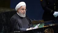 Iran's President Hassan Rouhani addresses the 74th session of the United Nations General Assembly at U.N. headquarters in New York City, New York, U.S., September 25, 2019. REUTERS/Carlo Allegri