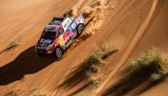 Nasser Saleh Al Attiyah in action during the Rally of Morocco.
