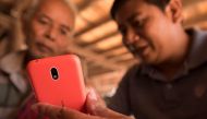 Representative image: A Cambodian farmer learns how to use the MobilES app in Tmat, Paelly village, Cambodia on March 14 2019 Thomson Reuters Foundation Jeffrey Barbee