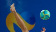 RUS v IRI in Men's Beach Soccer Semifinals at Katara Beach during day five of the 1st ANOC World Beach Games Qatar 2019 (Photo David Aliaga / Laurel Photo Services)