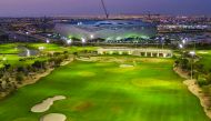 A general view of the Education City Golf Club (ECGC) in Doha, with the Education City Stadium in the backdrop. Picture: Twitter / @Roadto2022