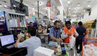 People shop at a supermarket in the Lebanese capital Beirut on November 9, 2019. AFP / Anwar Amro
 